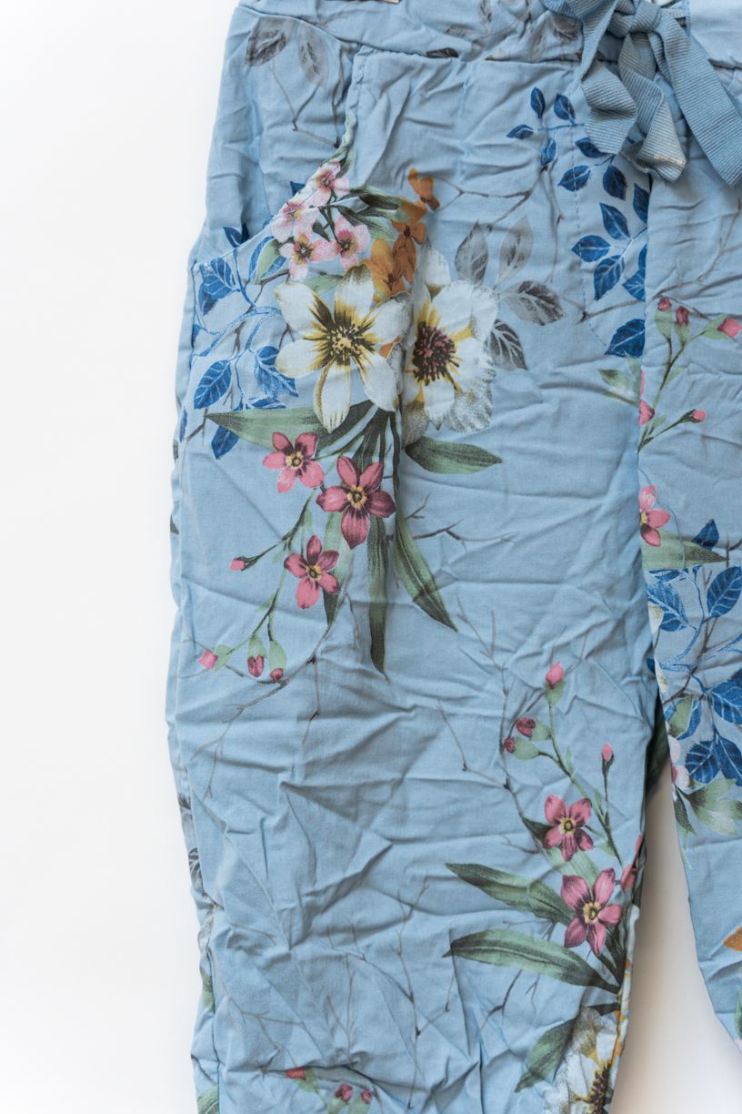 Look Mode Flower Print Shorts