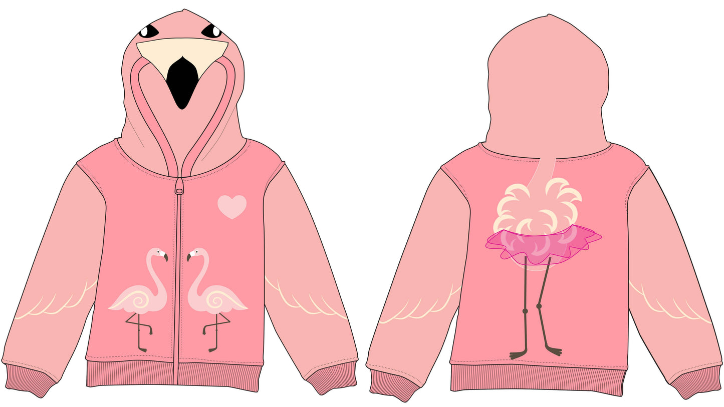 Flamingo 3D Kids Hoodie