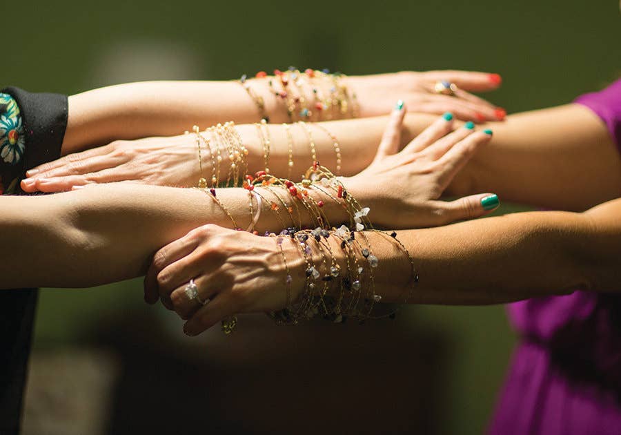 Restrung Guitar string bracelets