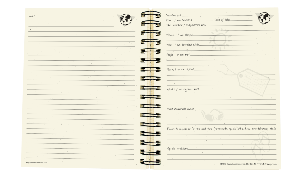Vacation Journal - Globe