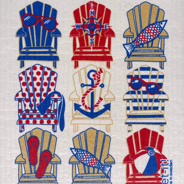 Beach Life Nautical Swedish Cloth