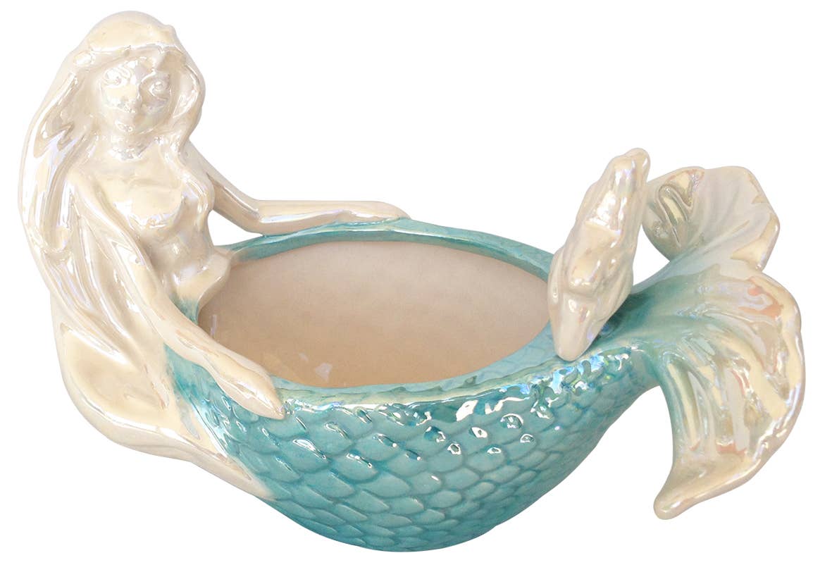 Mermaid Dip and Spreader Set - Handmade Ceramics