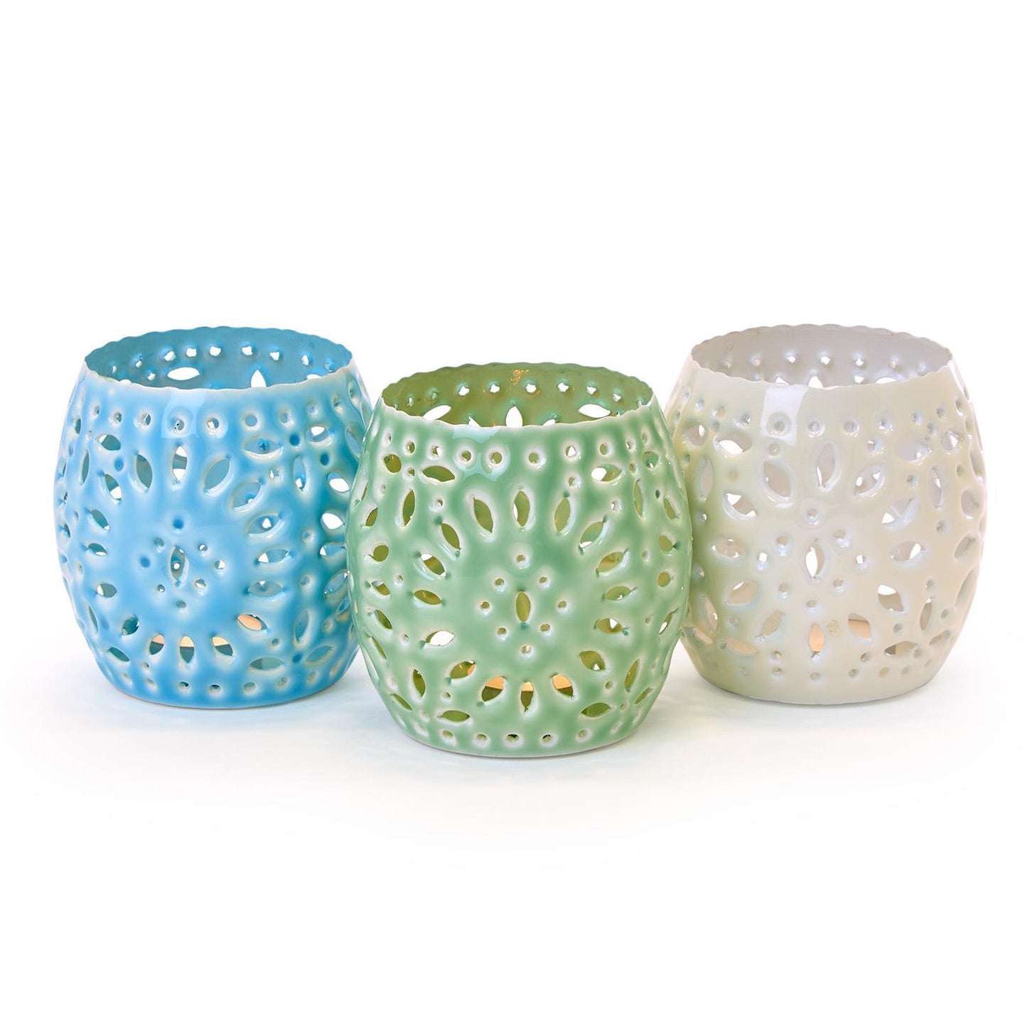 Perforated Metal Votive Candleholder
