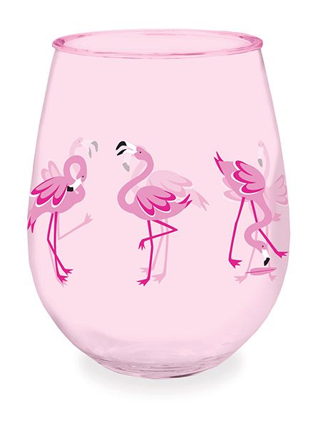 Wine Tumbler Flamingos