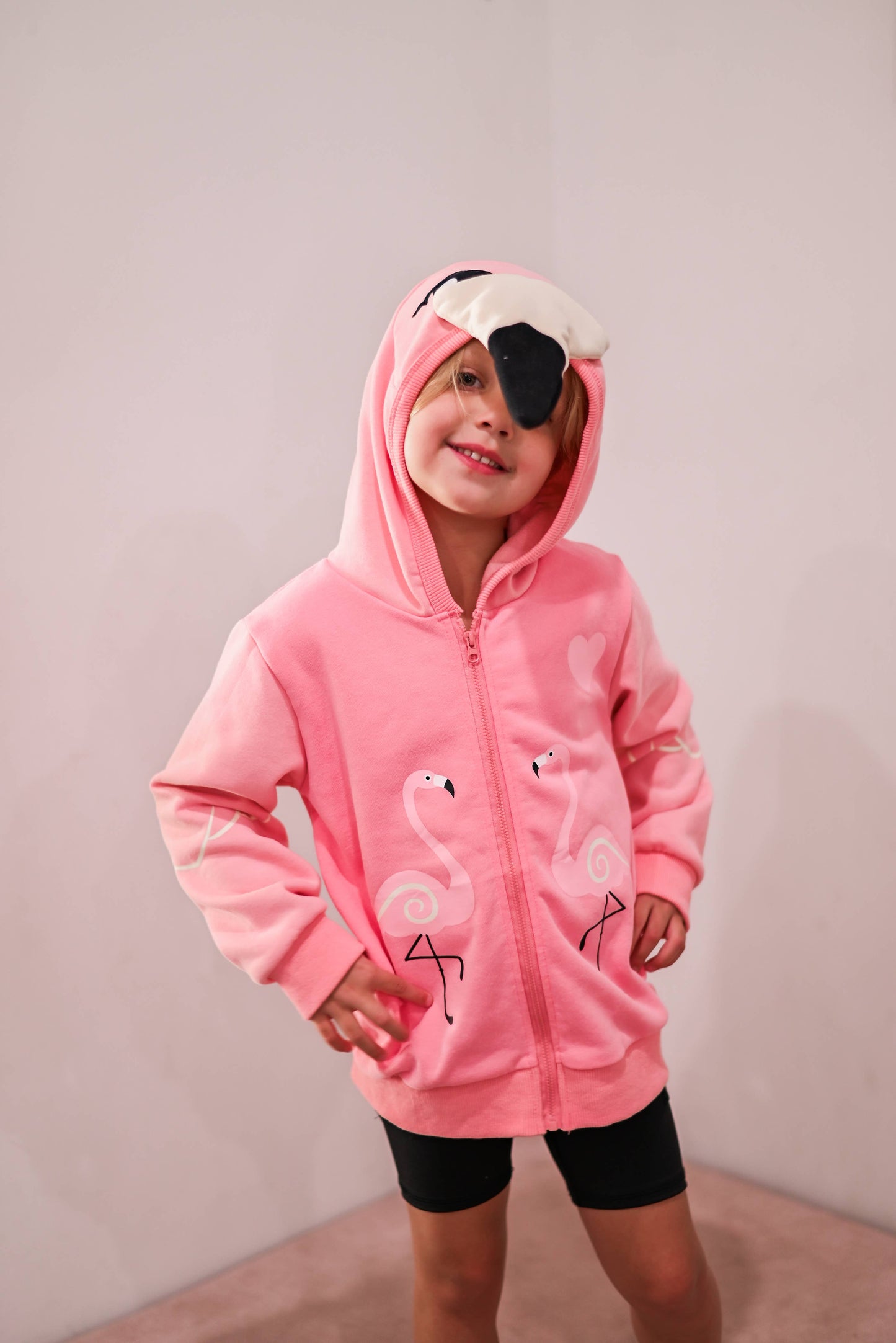 Flamingo 3D Kids Hoodie