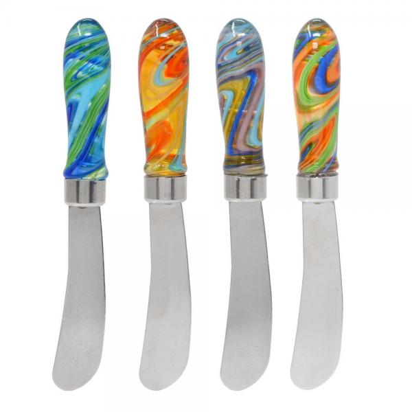 Swirl Glass Spreader Set