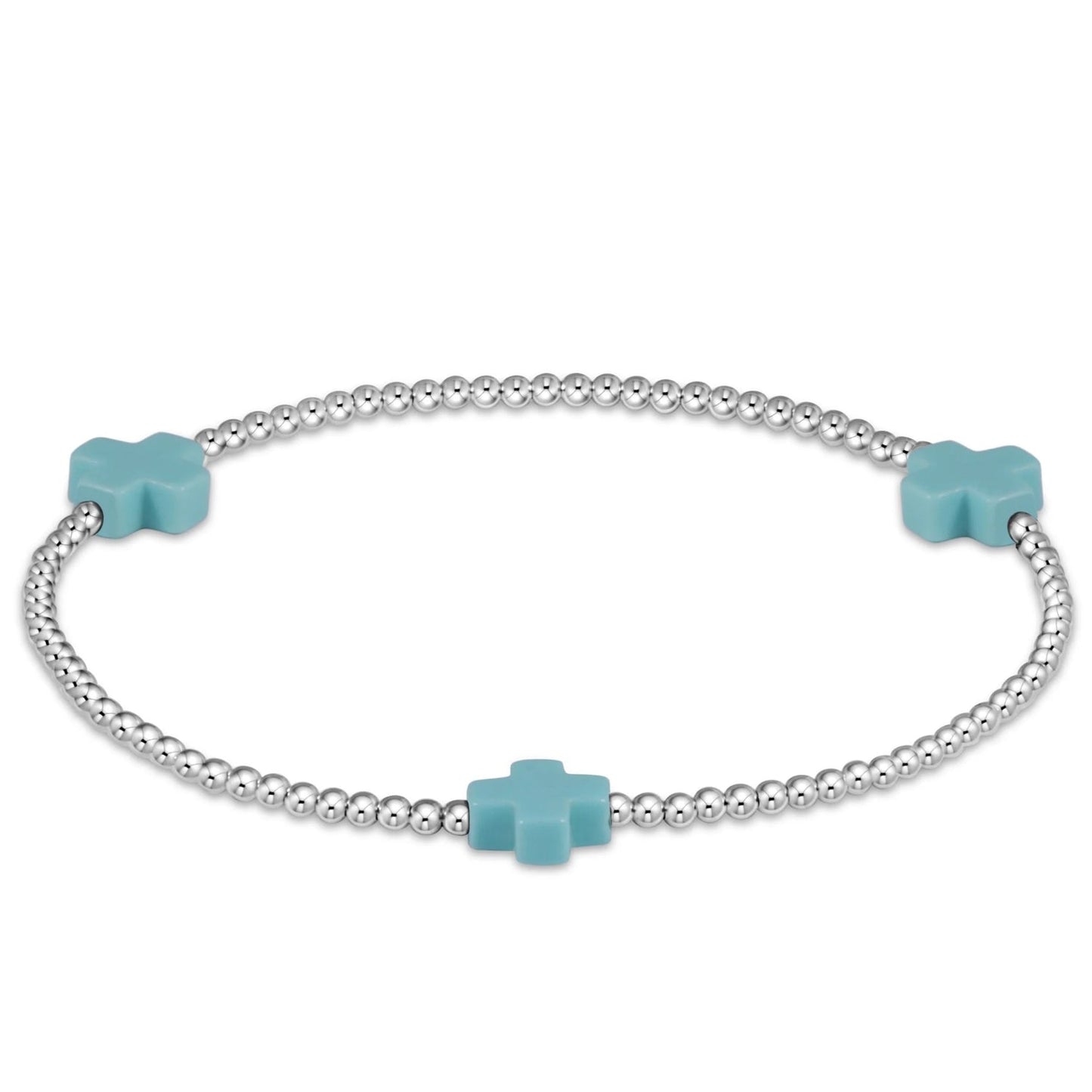 E Newton Extends Hope Unwritten Sterling 3mm with cross beads