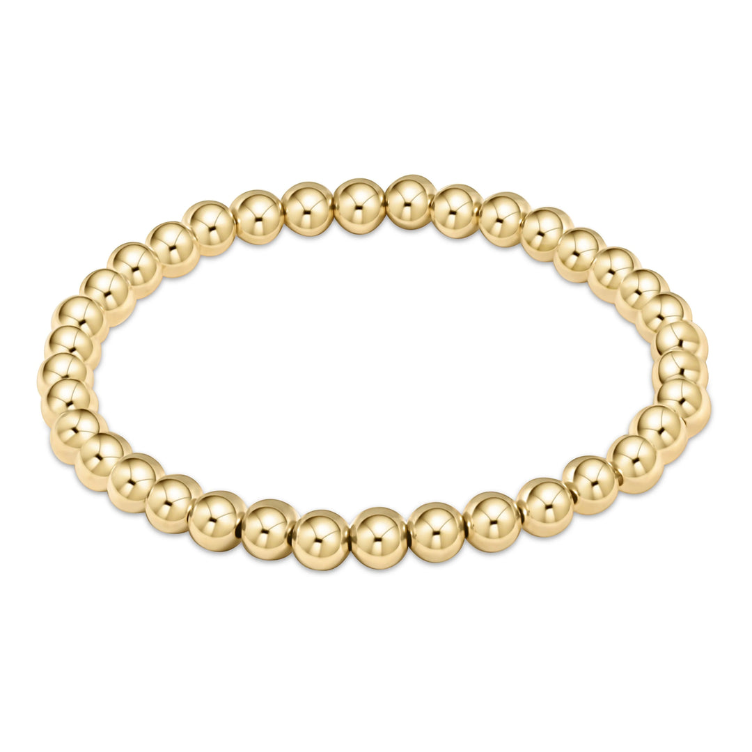 E Newton Classic Gold 5MM Bead Bracelet