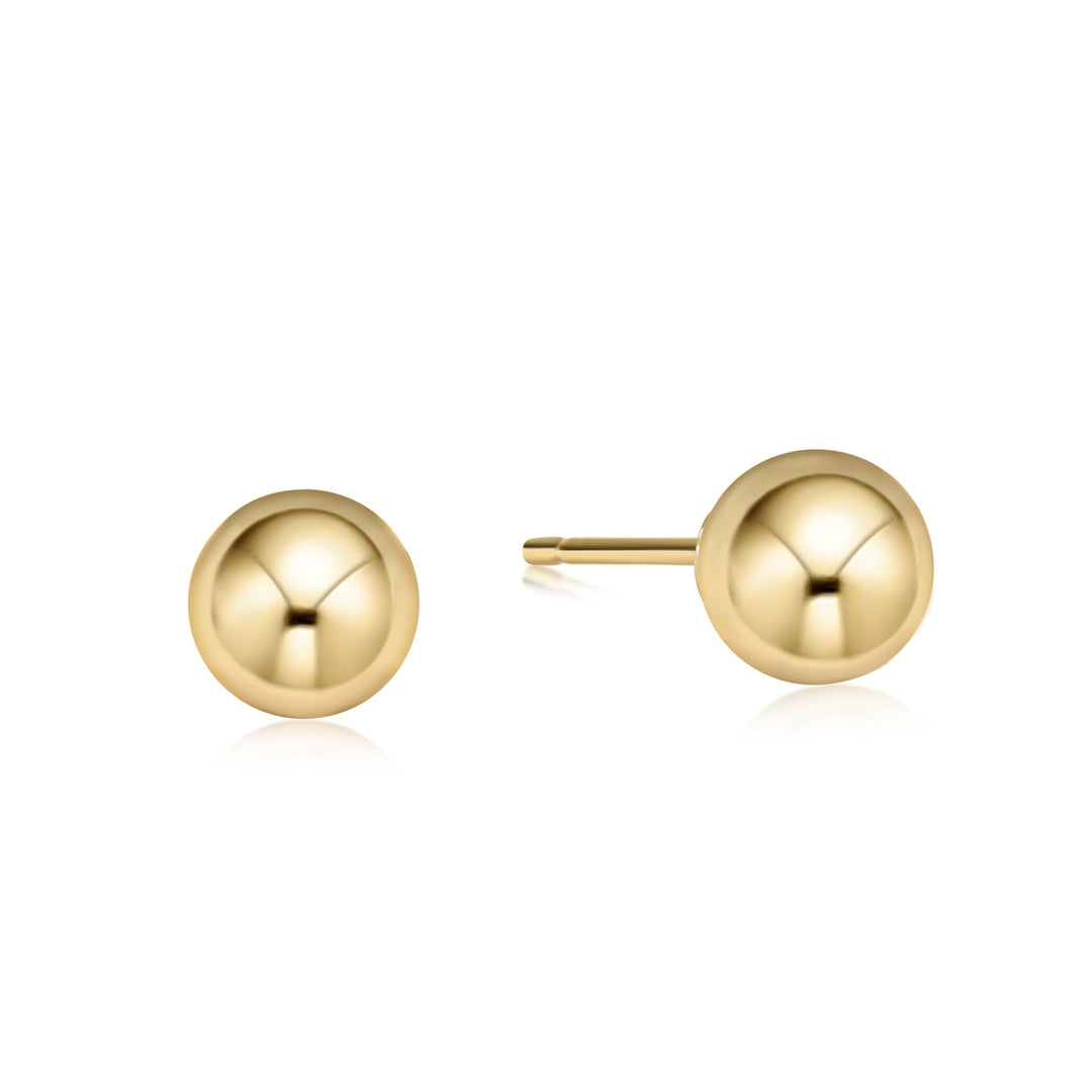 E Newton Classic 8mm Ball Stud - Gold