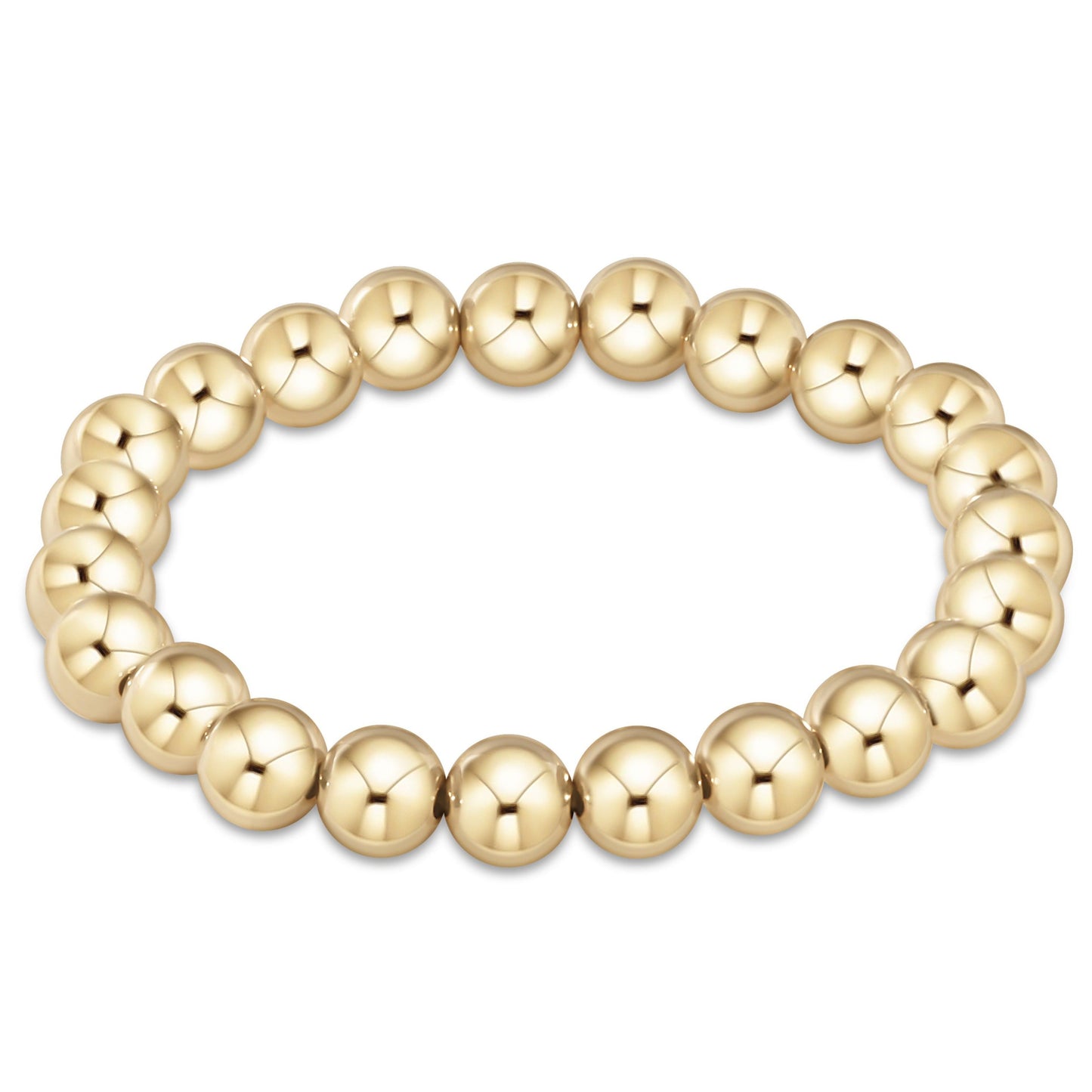 E Newton EXT Classic Gold 8mm Bead Bracelet