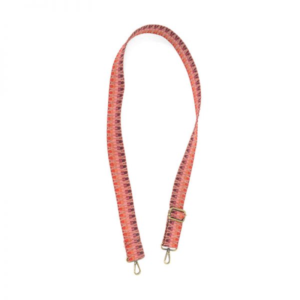 Joy 1.5" Fuschia Embroidered Guitar Strap