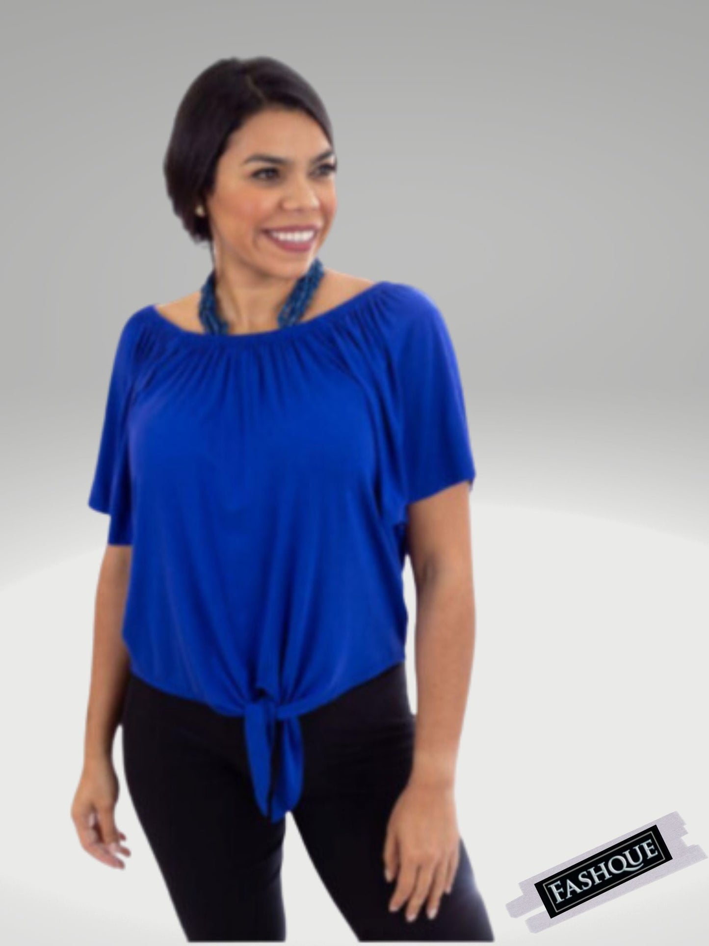 Fashque tie front top