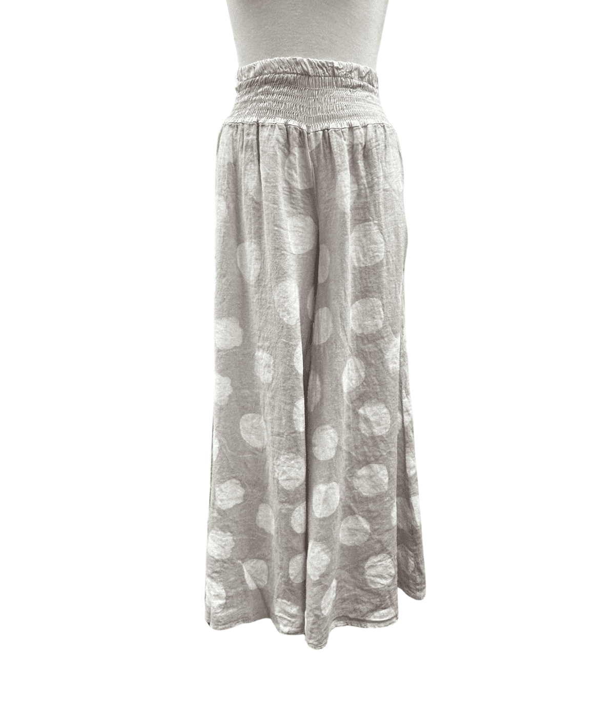 Bella Amore Polka Dot Linen Pant