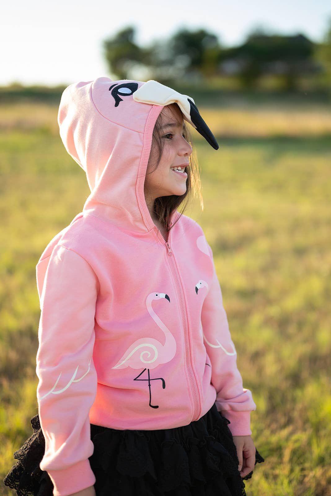 Flamingo 3D Kids Hoodie