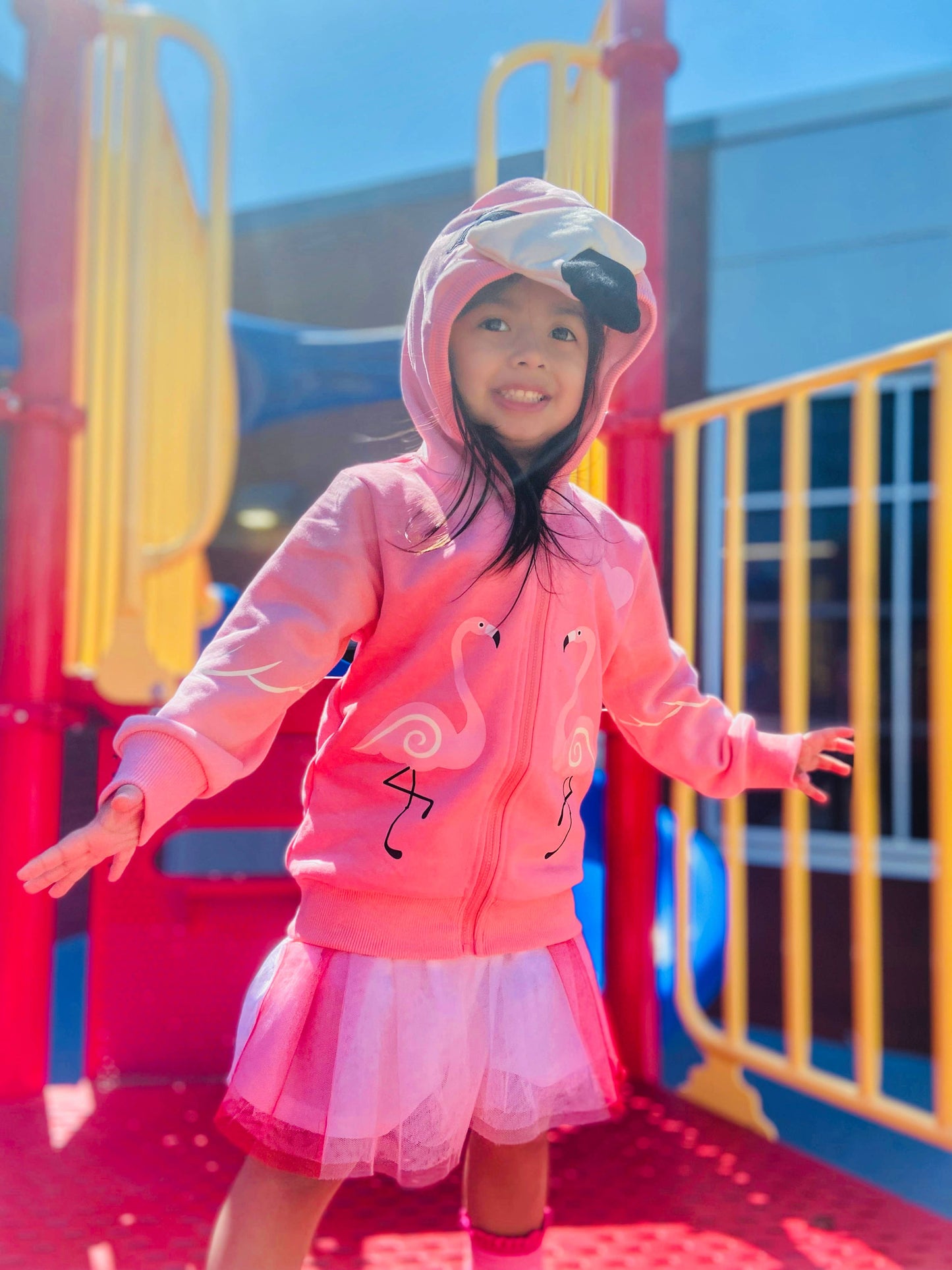 Flamingo 3D Kids Hoodie