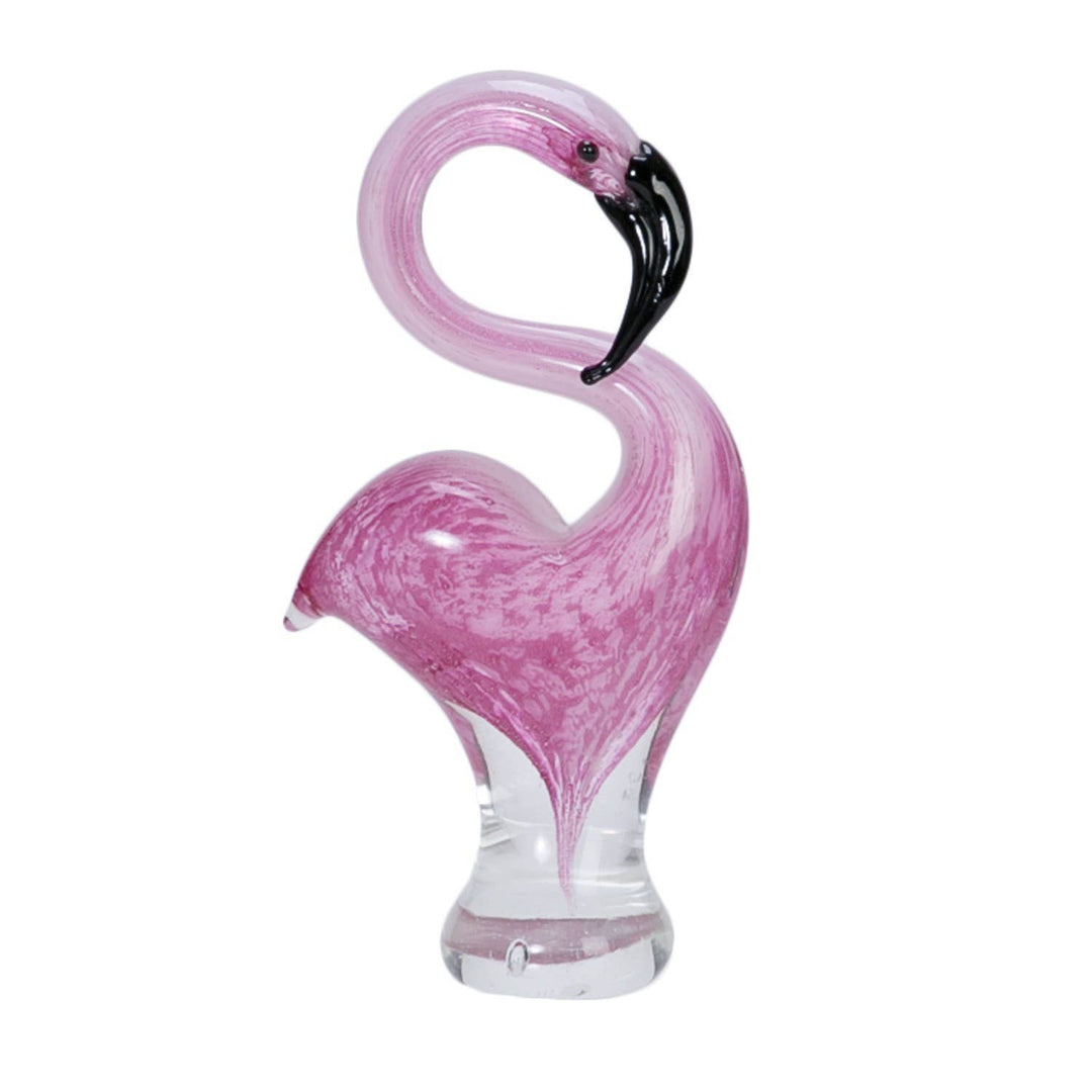 SALE Flamingo Medium Art Glass Decorative Figurine