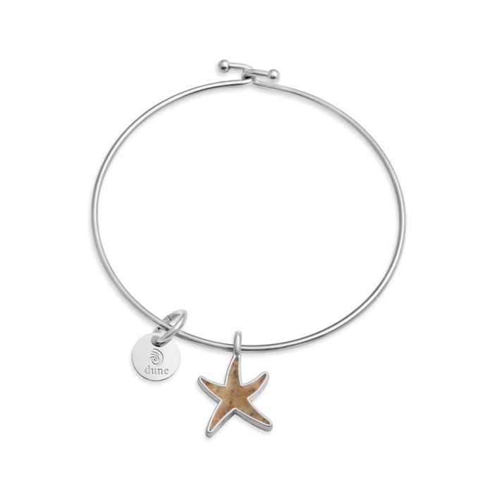 Beach Bangle Delicate Starfish Turquoise