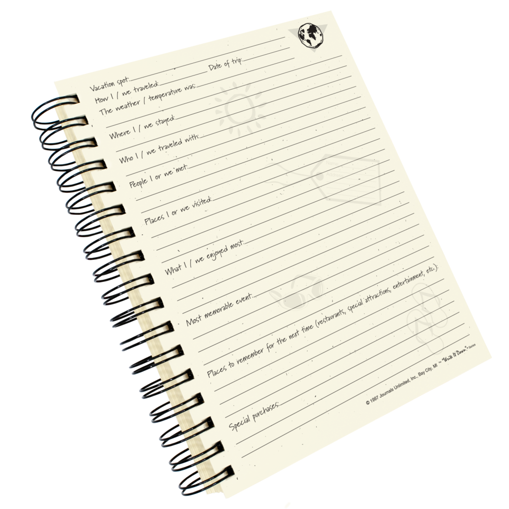 Vacation Journal - Globe