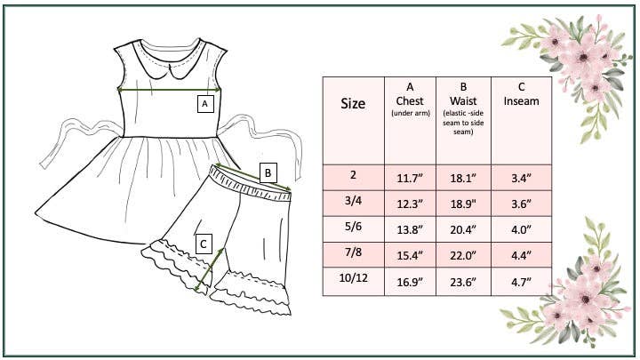 Mermaid Castle Ruffle Short Set