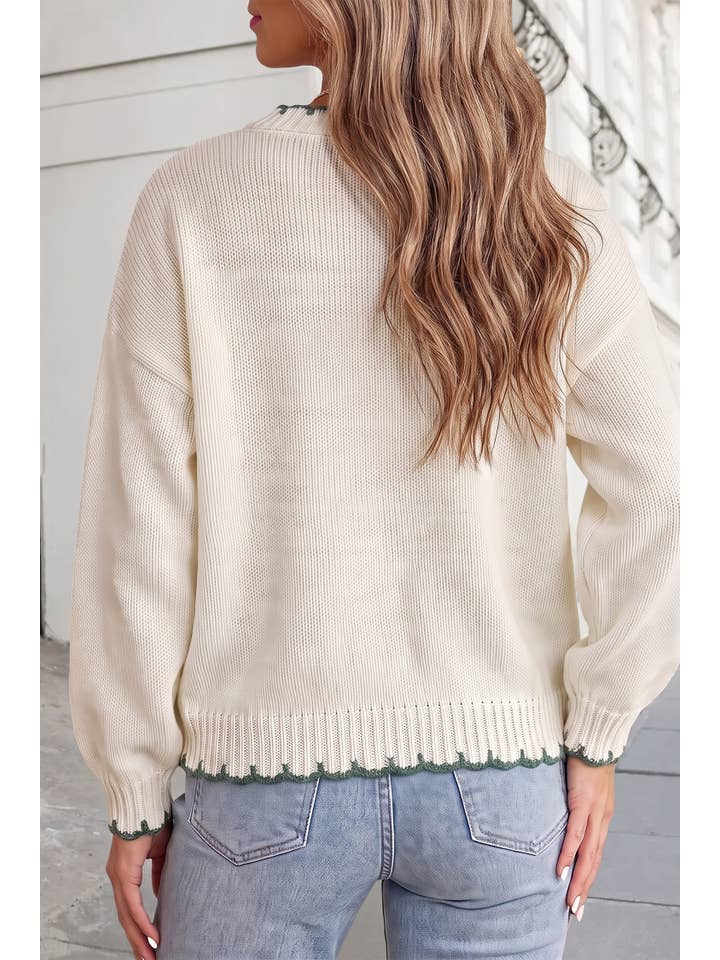 Ribbon Tree Sweater