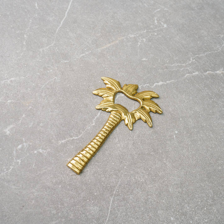 Golden Brass Palm Tree Bottle Opener