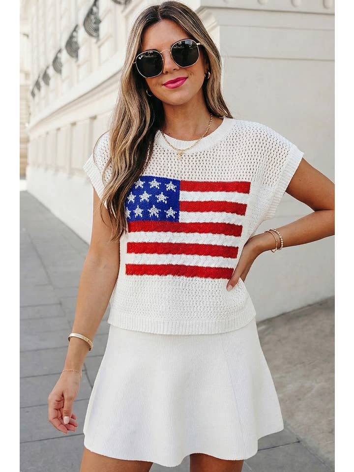 USA Flag Sweater