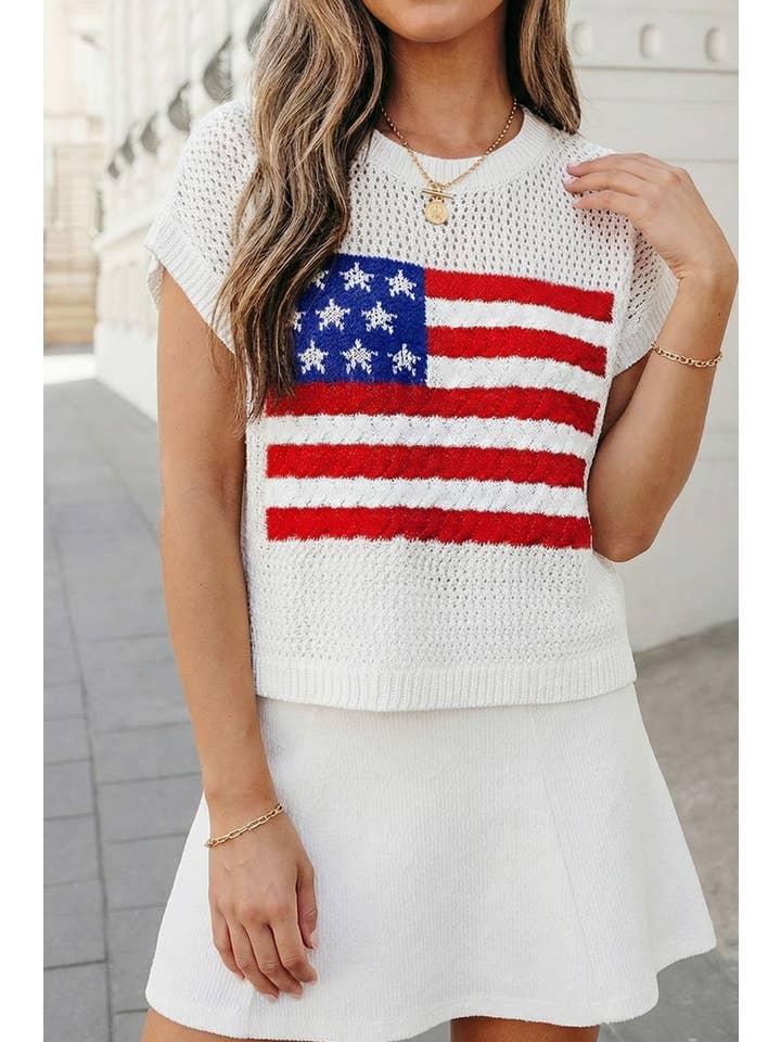 USA Flag Sweater