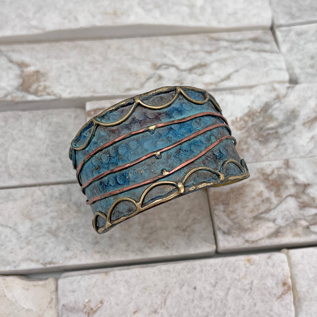 Handcrafted Patina Cuff Bracelet