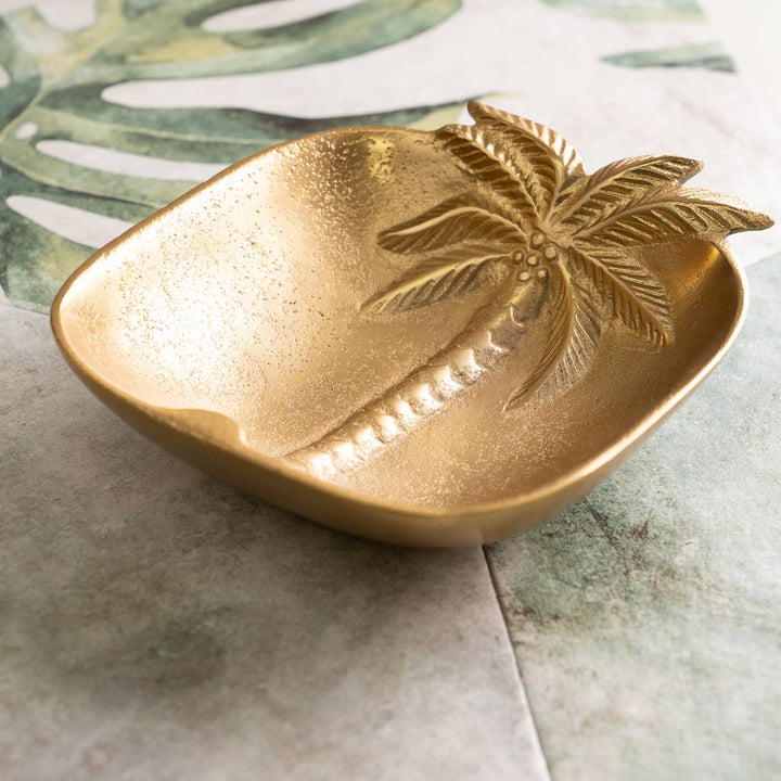 Golden Palm Tree Bowl