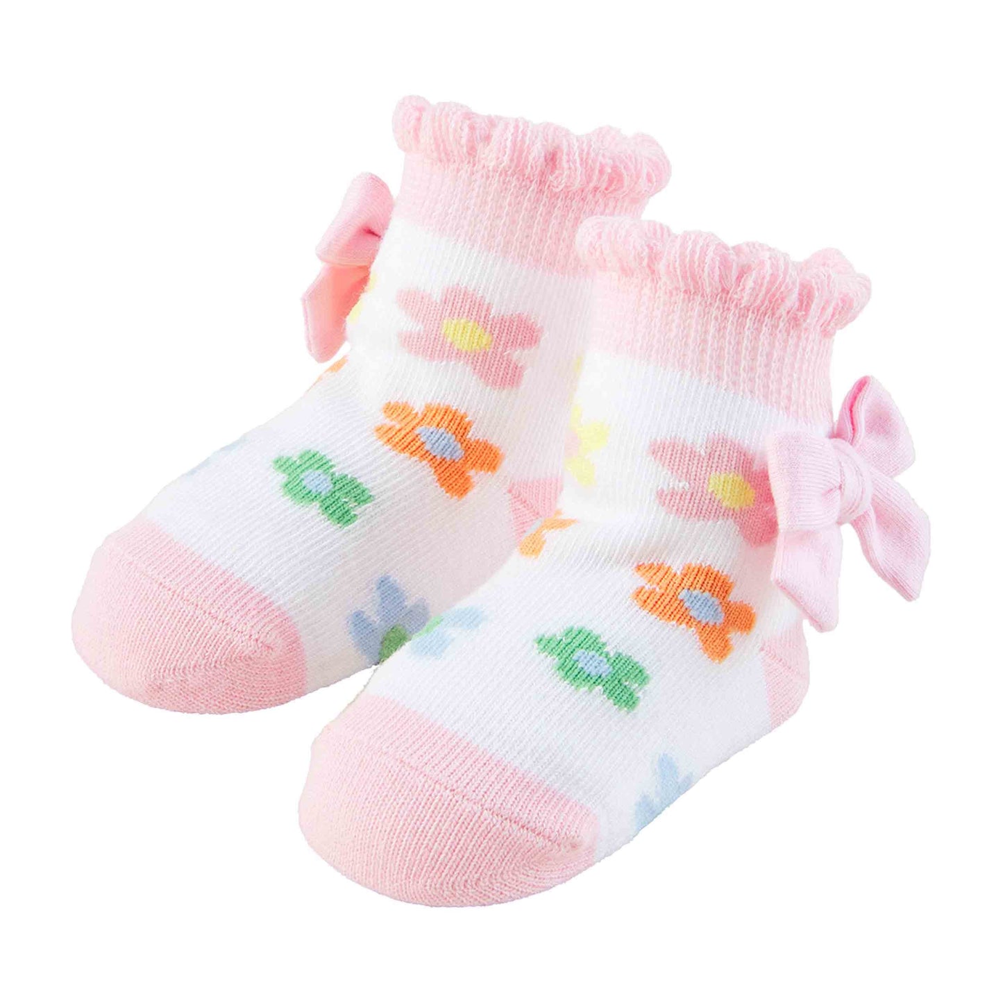 pink bow socks