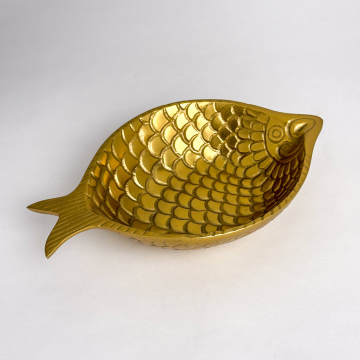 Etched Gold Fish Bowl