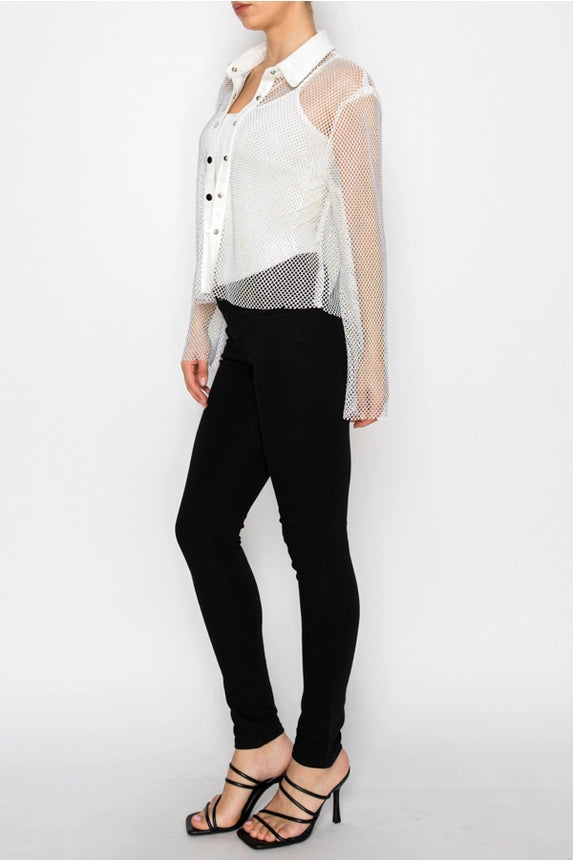 Sparkly Mesh Jacket