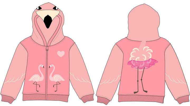 Flamingo 3D Kids Hoodie