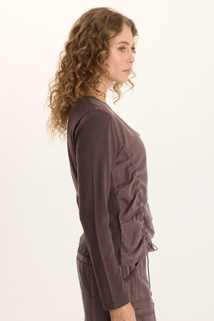 XCVI Ketti Ruched Jersey Top