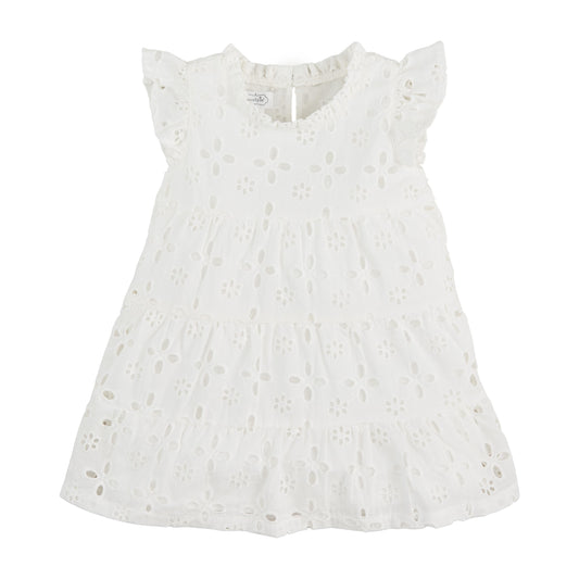 White Mini Lula Eyelet Dress