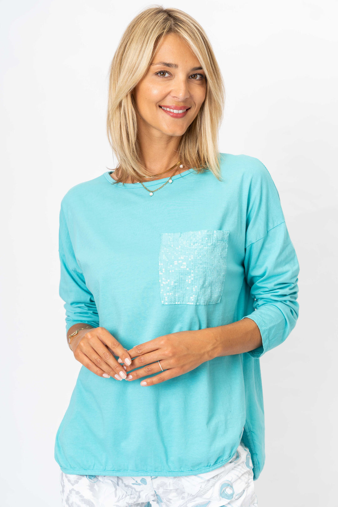 Look Mode Sequined pocket T
