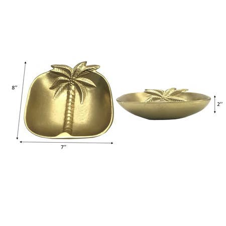 Golden Palm Tree Bowl