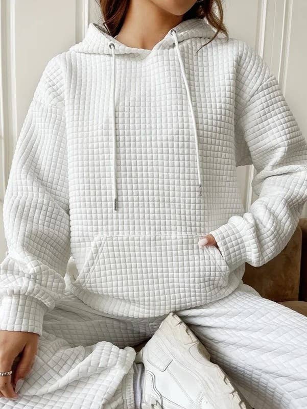 Waffle Hooded Sweatshirt