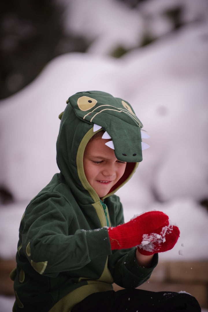 Alligator Spikes 3D Kids Hoodie