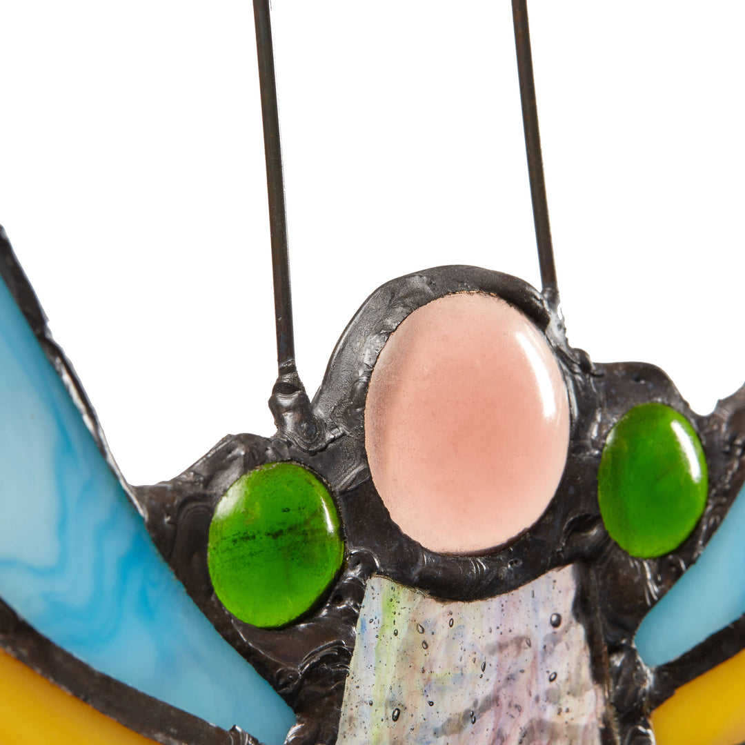 Luisa Butterfly Stained Glass Panel