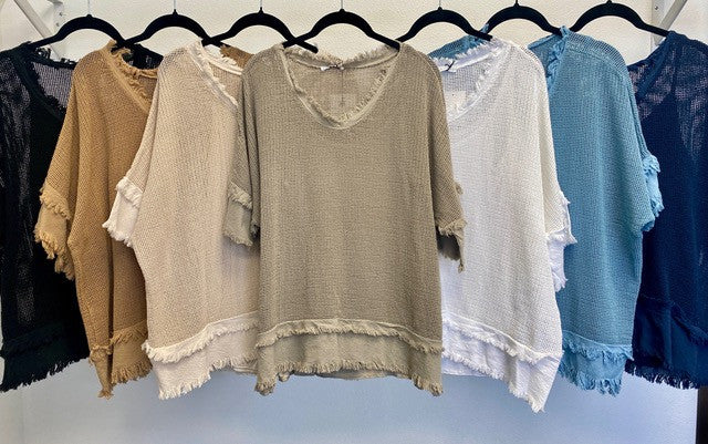 Look Mode oversize Mesh Top