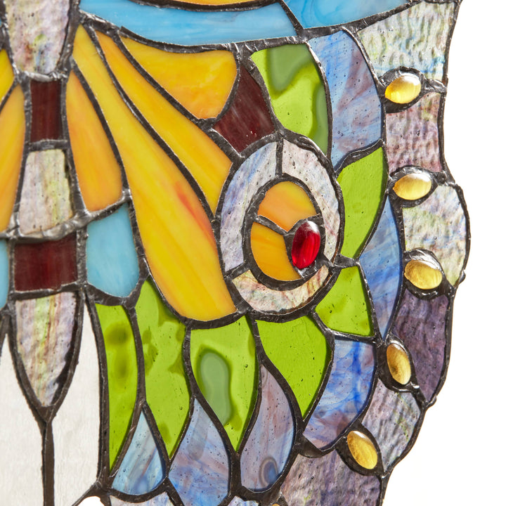 Luisa Butterfly Stained Glass Panel