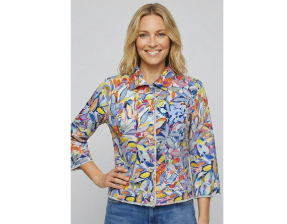 Ethyl Linen Jacket 3/4 sleeve