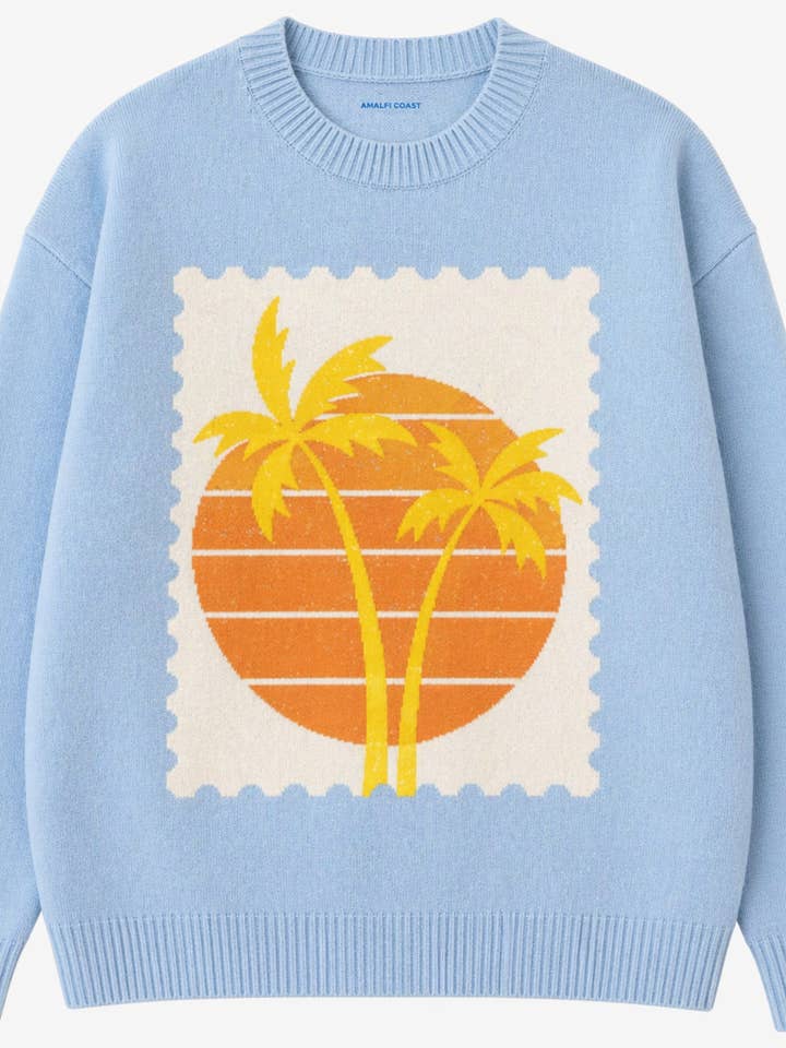 Tropical Palm Sweater