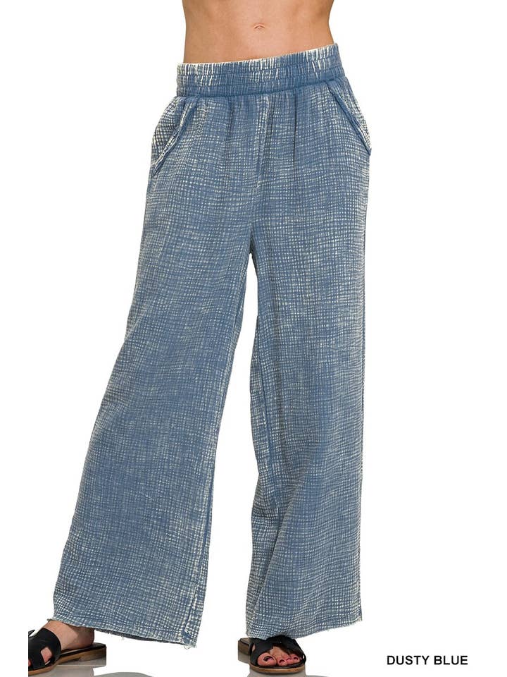 Washed Gauze Pants