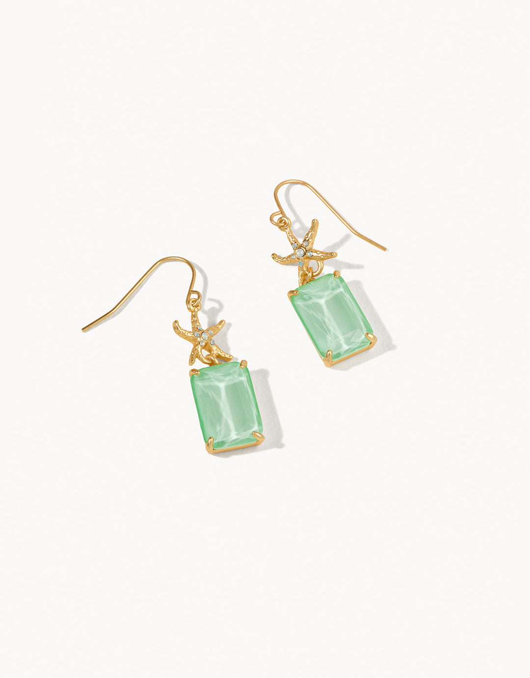 Mermaid Glass Starfish Earrings