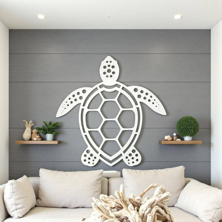 Sea Turtle Outdoor Wall Art, Weatherproof PVC