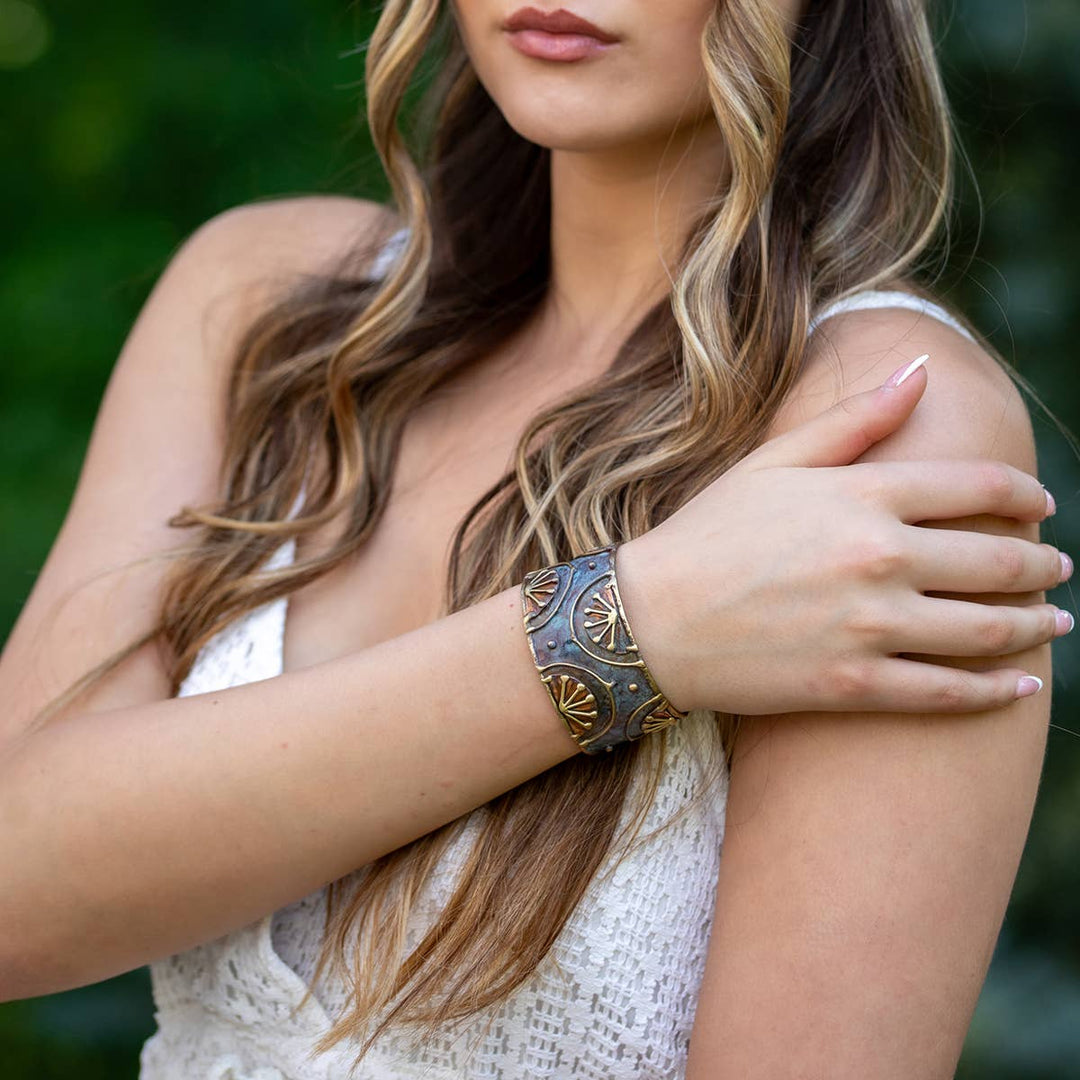 Handcrafted Patina Cuff Bracelet