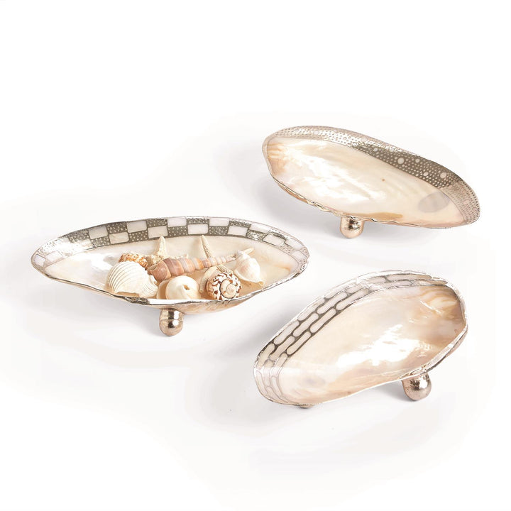 Twos Company Ornamental Shell Footed Dish