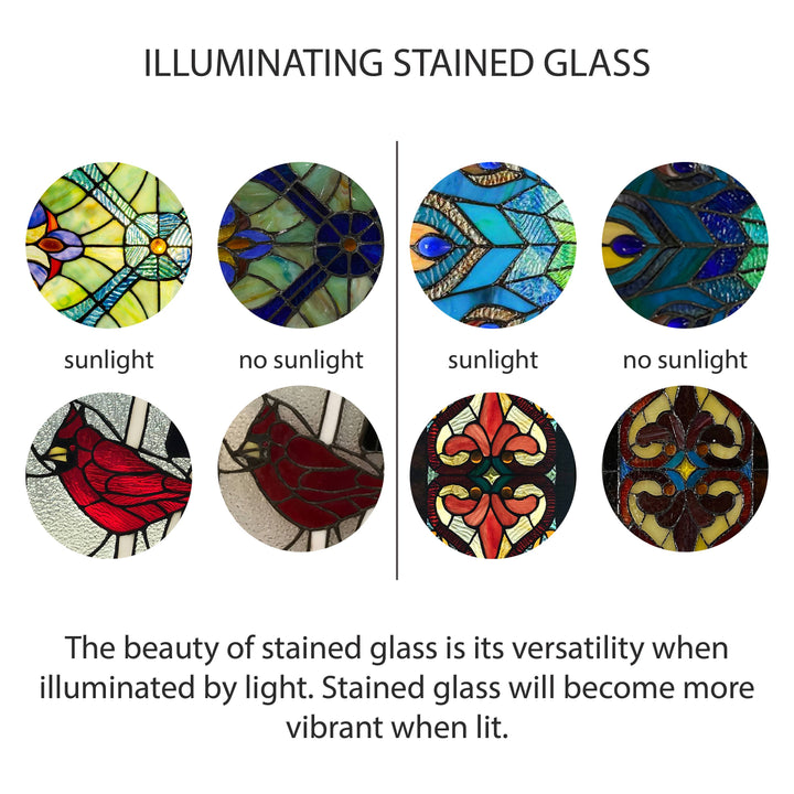 Ophelia Stained Glass Panel